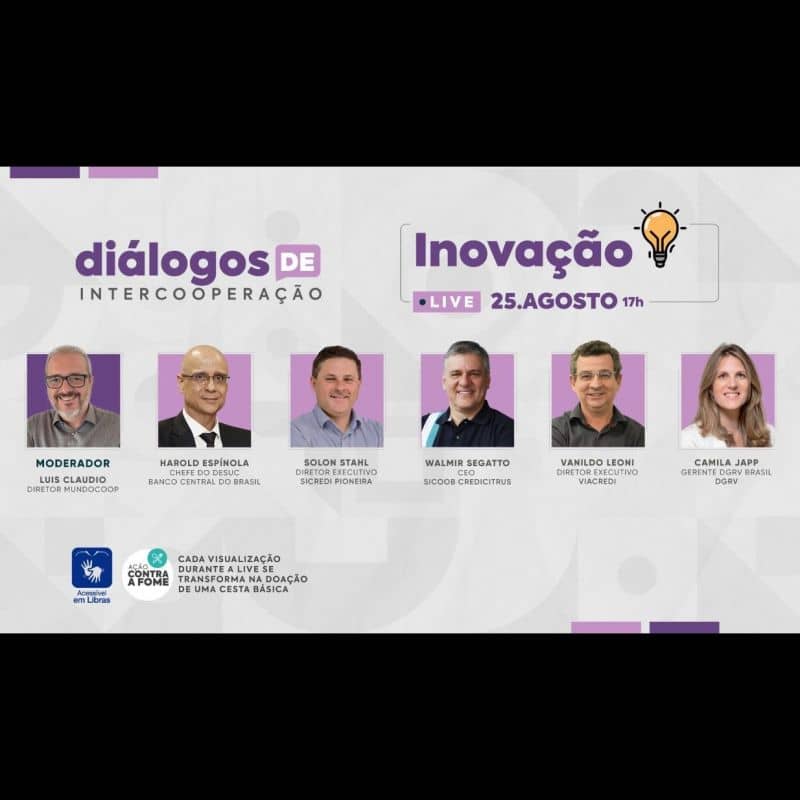 Foto de capa “Diálogos de Intercooperação” chegam ao sétimo episódio focalizando inovação